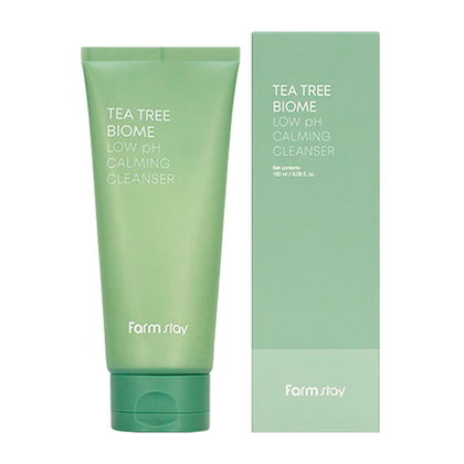 Успокаивающая пенка для умывания чувствительной кожи FarmStay Tea Tree Biome Low pH Calming Cleanser 180мл