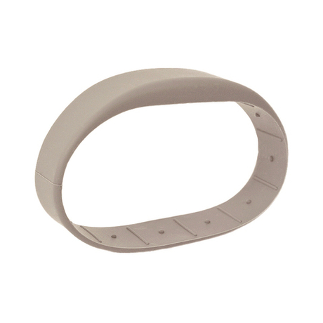 Силиконовый RFID браслет EM-Marine “OFFICE” СВЕТЛО-СЕРЫЙ, без застежки