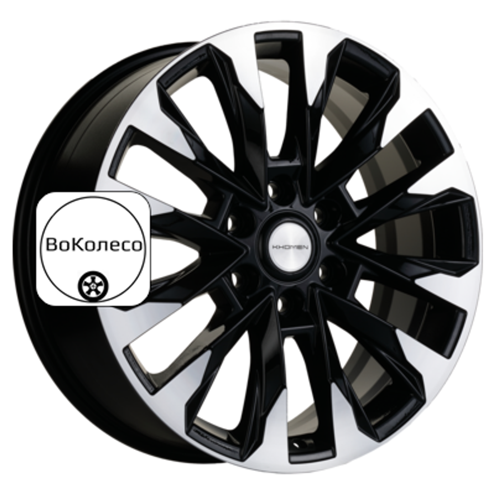 8x20/6x139,7 ET45 D95,1 KHW2010 (LC 300 Tuning) Black-FP Khomen Wheels