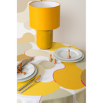 Скатерть из хлопка горчичного цвета с авторским принтом из коллекции freak fruit, 170х250 см