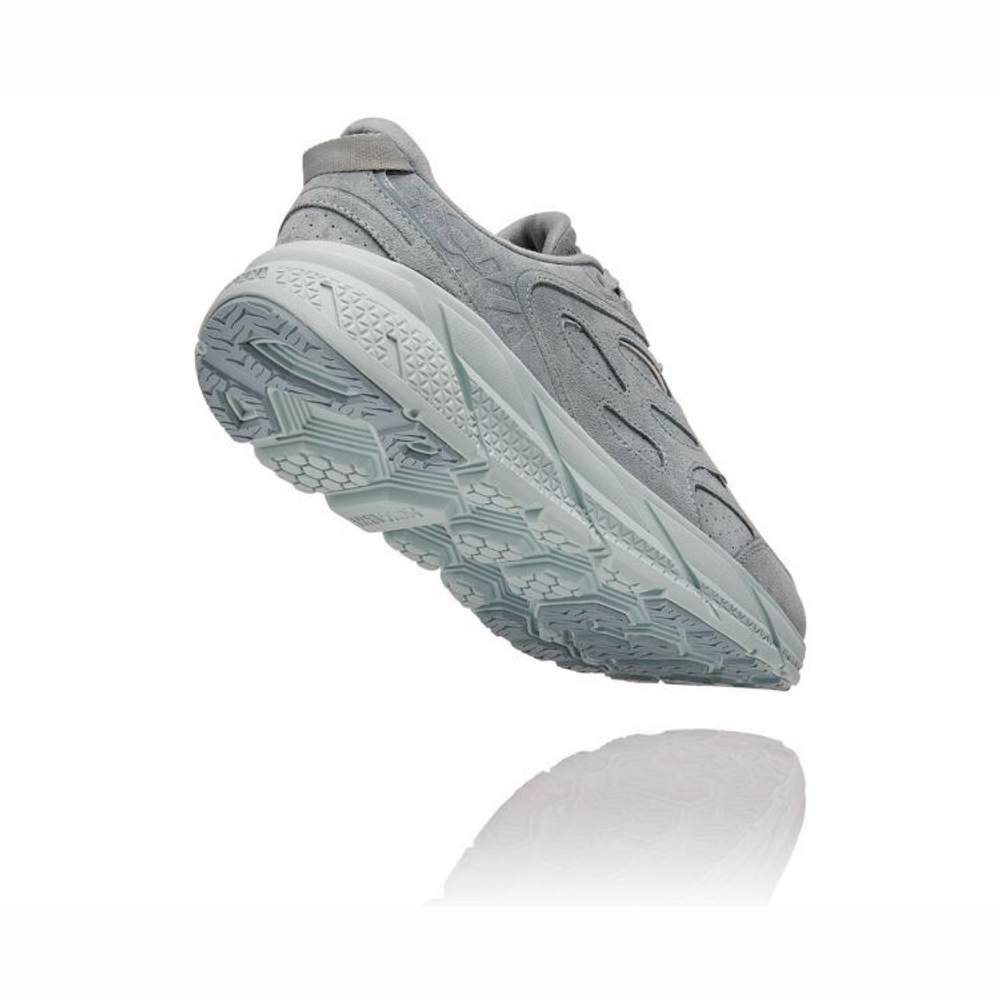 Кроссовки мужские HOKA M CLIFTON L SUEDE Grey Mist / Misty Blue