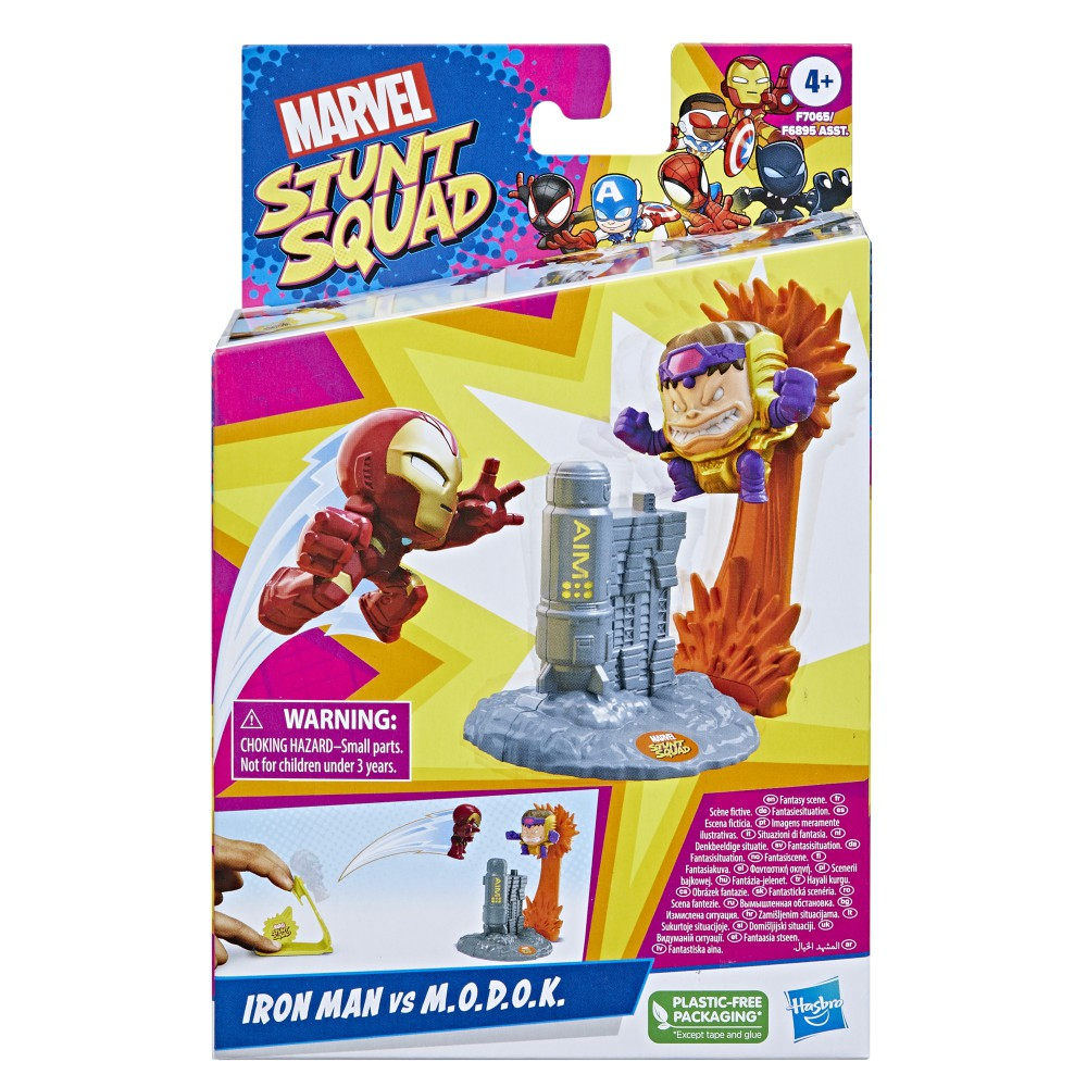 Hasbro F6895 F7065 — Набор фигурок Железный человек против M.O.D.O.K. Marvel Stunt Squad F7065 — фото 2