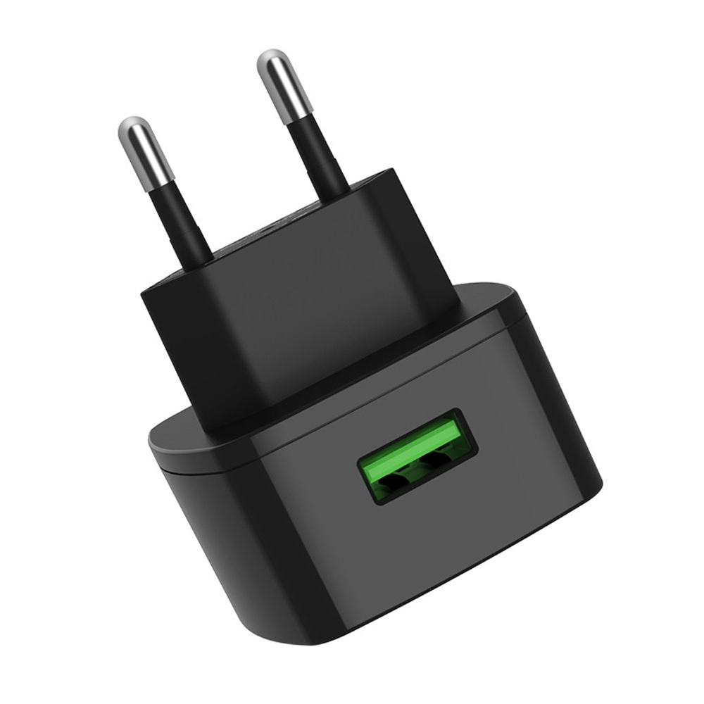 Скоростное зарядное устройство Hoco C70A с кабелем MicroUSB, черная