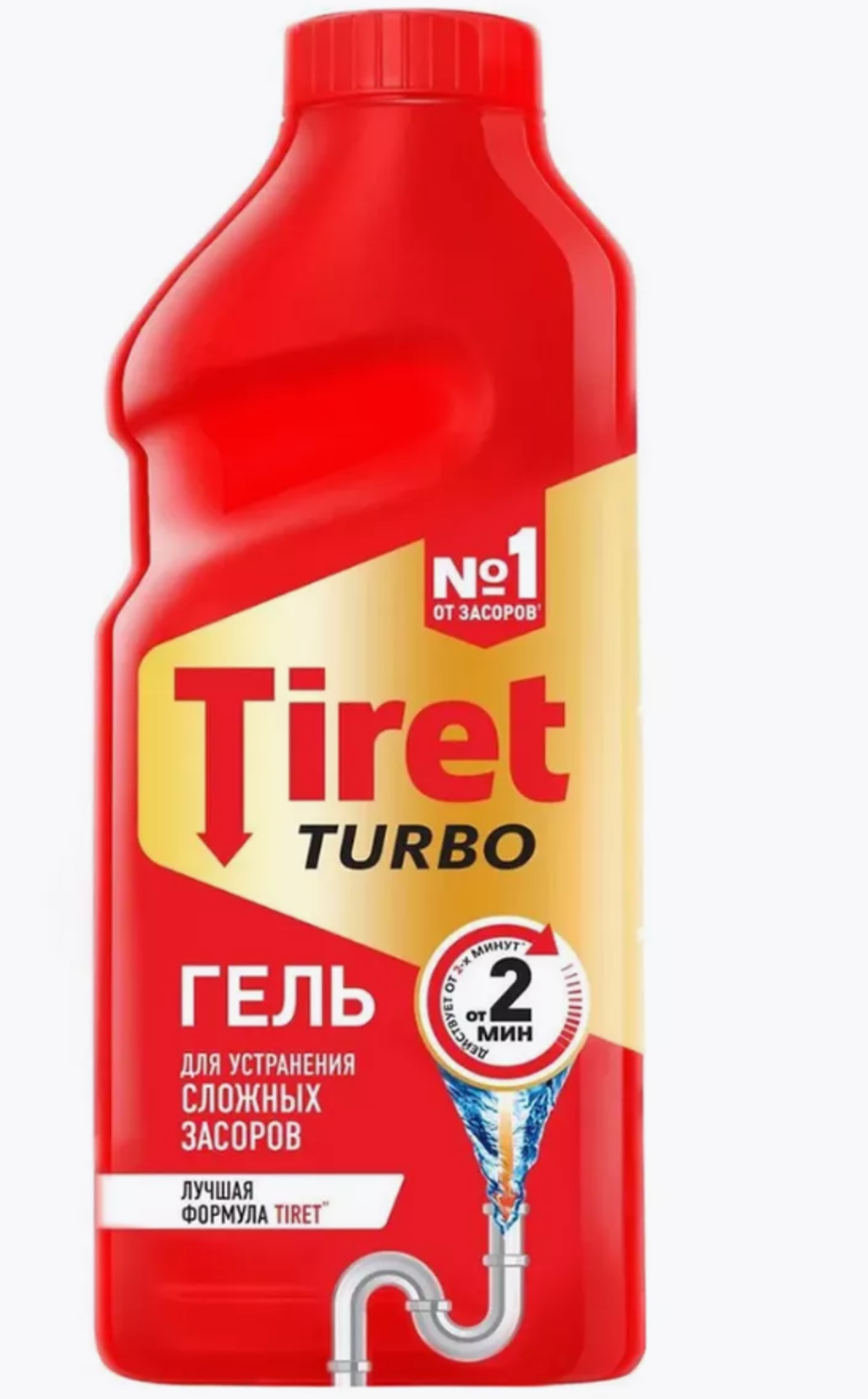 ТИРЕТ гель 500мл.ТУРБО д/чистки труб 0807