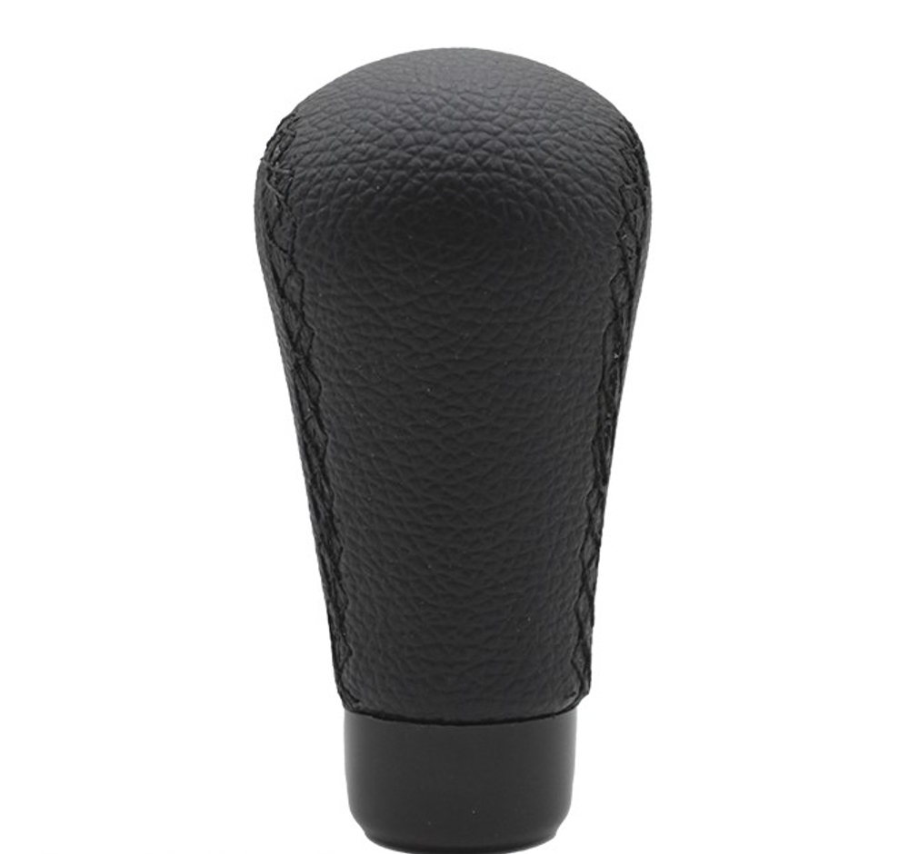 Ручка КПП  декоративная Универсальная кожаная черная в блист HADER #2305-BK