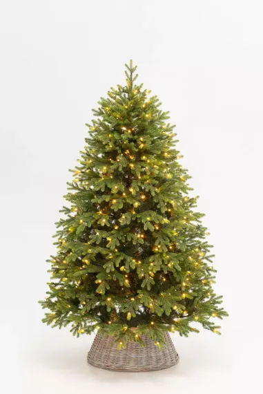 Искусственная елка Рождественская 210 см., 500 теплых-белых Led ламп, литая+пвх, ЕлкиТорг (204210)