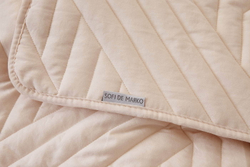 Покрывало 160х220 и наволочка 50х70 Sofi De MarkO Мориц кремовое