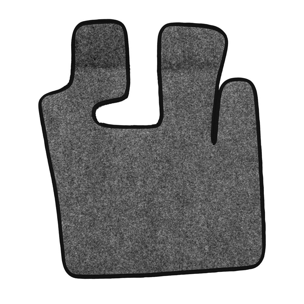 Ковры Daf XF-105 с 2006 года (механика) (экокожа, черный, черный кант, зеленая вышивка)