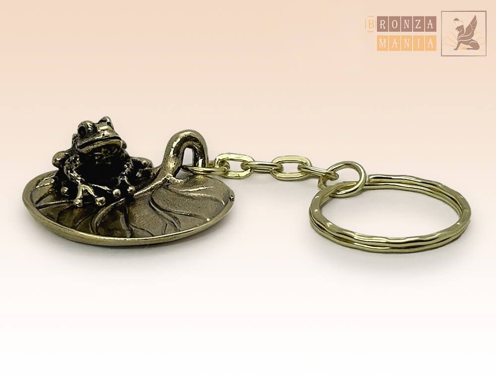 брелок Лягушка на листке