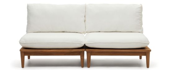 Portitxol набор из 2 модульных кресел из массива тикового дерева Испания 