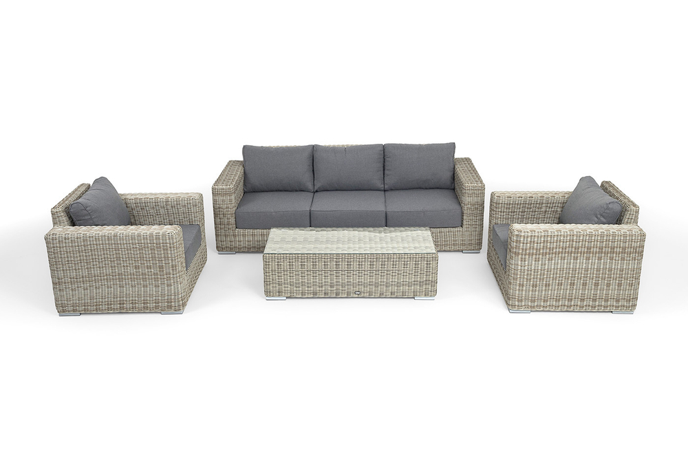 "Боно" лаунж-зона из искусственного ротанга, цвет бежевый