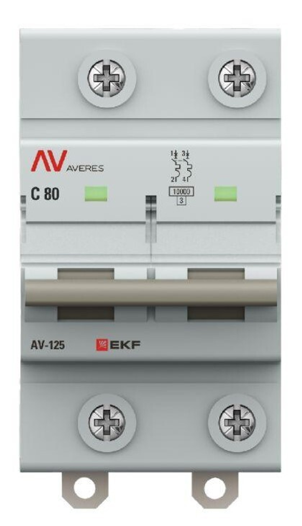 Автоматический выключатель  EKF mcb125-2-80C-av