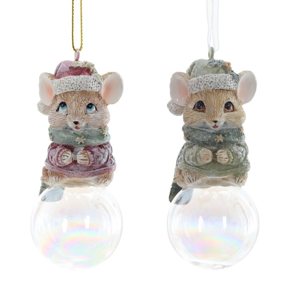 GAEM Фигурка декоративная подвесная "Мышонок", L4 W4 H9 см, 2в.