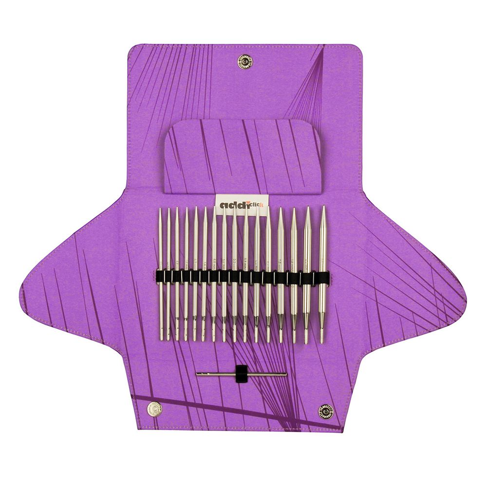 Addi Click LACE Long Tips Набор круговых длинных спиц со сменными лесками