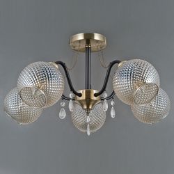 Люстра на штанге ILLUMICO  IL0432-5CSQ-29 AB BK