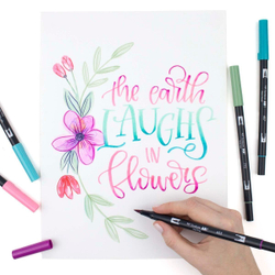 Набор Tombow AB-T Dual Brush 20 Floral Palette