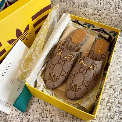 Gucci x Adidas Mules