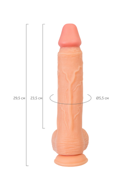 Реалистичный фаллоимитатор RealStick Nude Wilt, PVC, телесный, 29,5 см