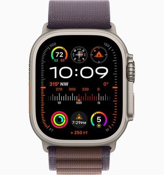Apple Watch Ultra 2 GPS + Cellular 49mm (корпус - титан, ремешок Alpine Loop индиго, IP6X, размер S)