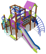 Игровой комплекс для детей 4-6 лет для уличной площадки