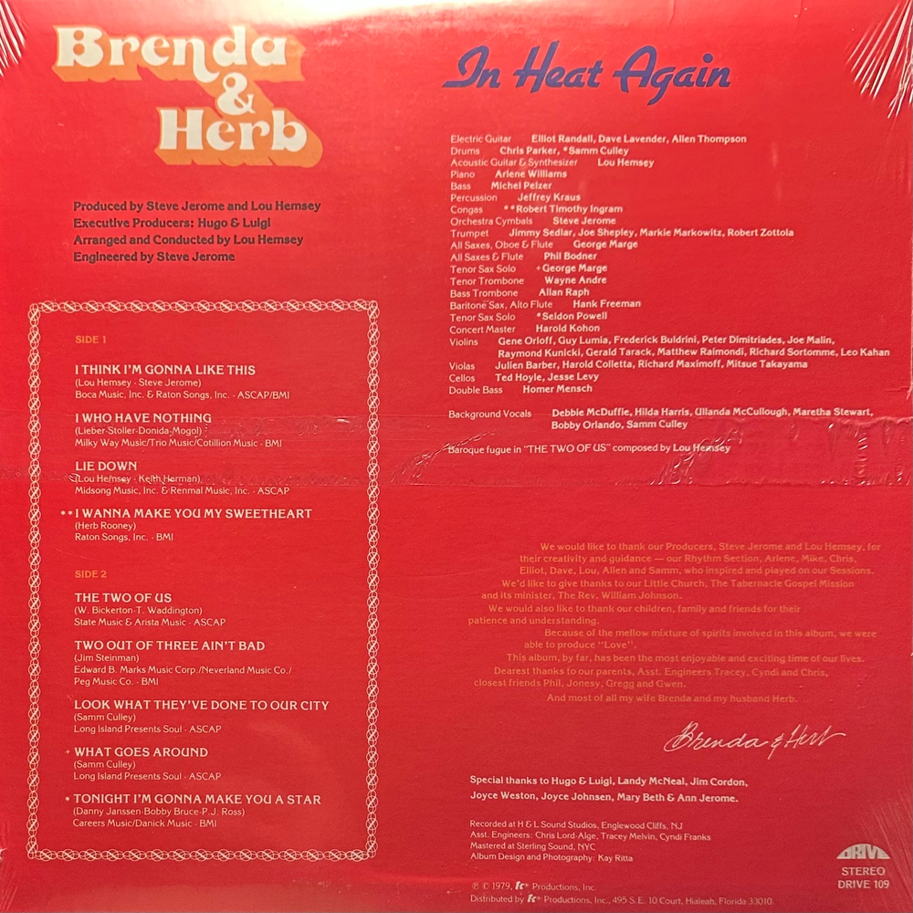 Brenda & Herb - In Heat Again (США 1979г.)