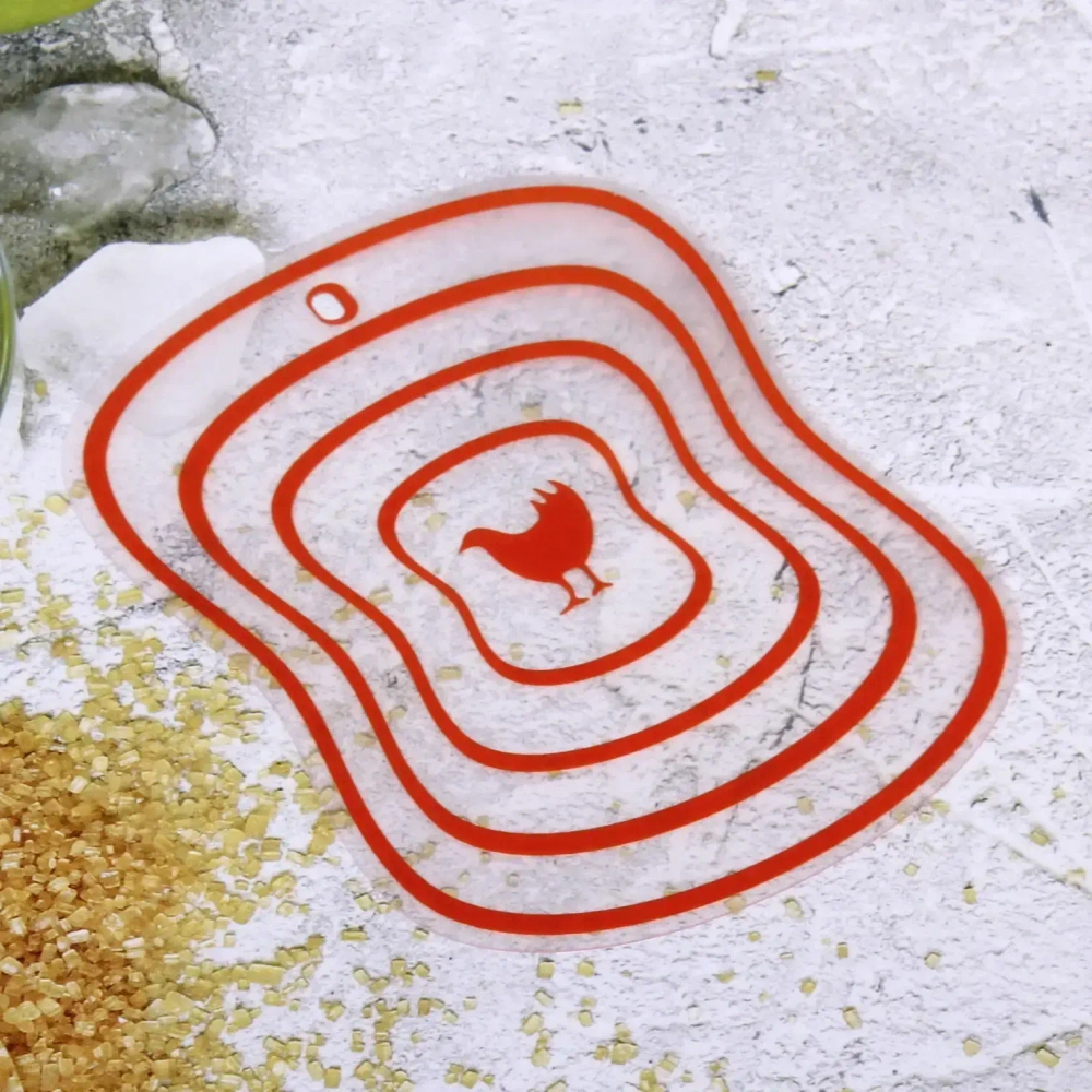 Доска разделочная пластиковая гибкая 20*15см «Птица»