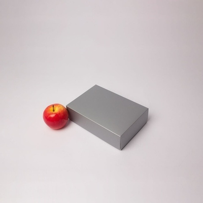 Коробка крышка-дно 21x6x15, серебро, картон