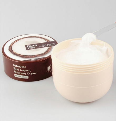 FarmStay Крем многофункциональный с кокосом - Real coconut all-in-one cream, 300мл, шт