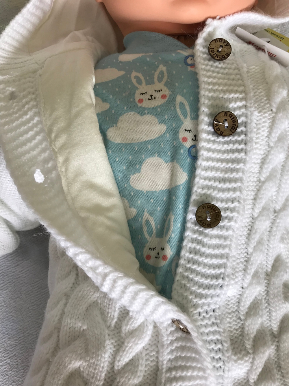 Комбинезон на кнопках вязаный с подкладом (Мамина радость) (Размер: 26)