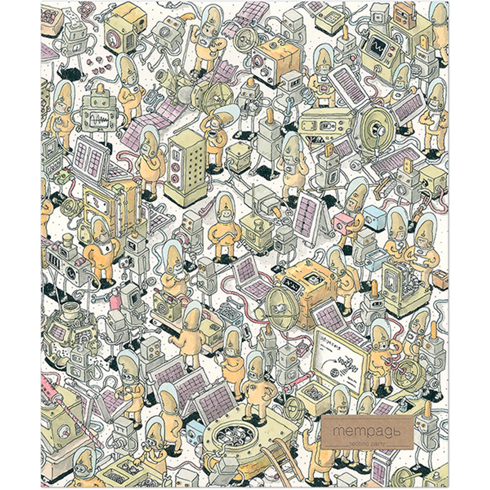 НОВИНКА! Тетрадь общая 48 листов на скрепке "Технодудлинг"