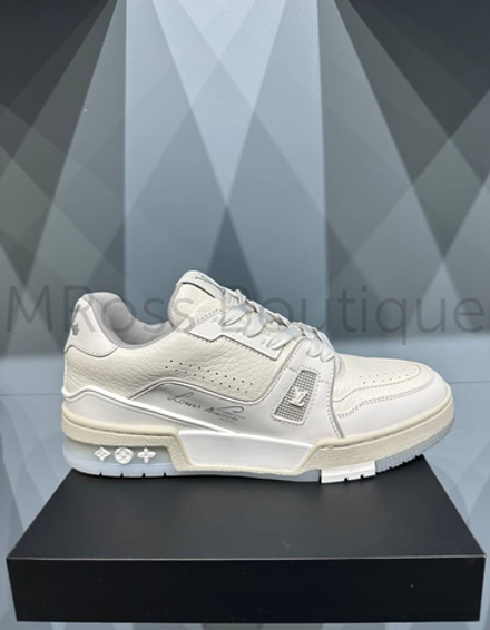 Белые кроссовки LV Trainer Louis Vuitton