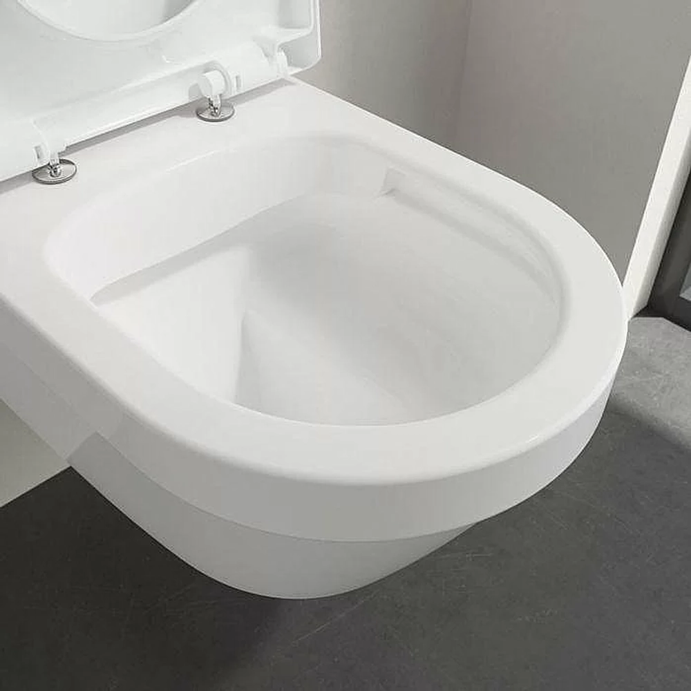 Унитаз подвесной Villeroy&Boch Architectura 4694HR01 альпийский белый, безободковый, с крышкой микролифт