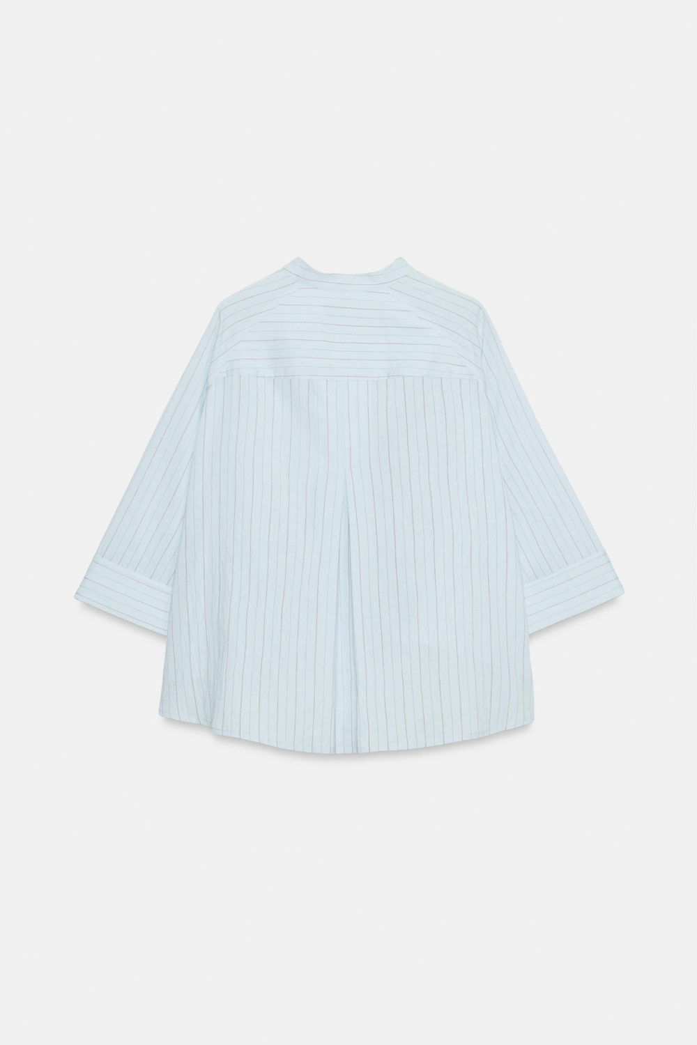 ZARA РУБАШКА В ПОЛОСКУ — ZW COLLECTION, СИНИЙ