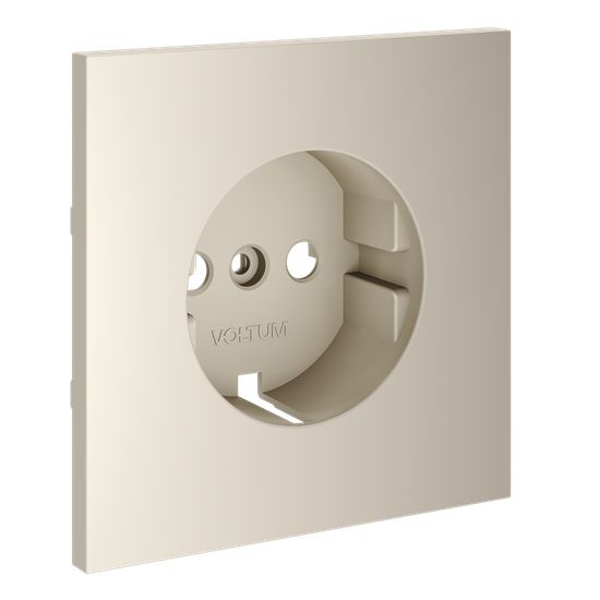 Накладка для розетки с заземлением, S70 (кашемир)