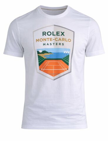 Теннисная футболка Monte-Carlo Rolex Masters Logo - white