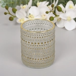 Подсвечник «Хрустальный блеск» 10*12,5 см, Белый