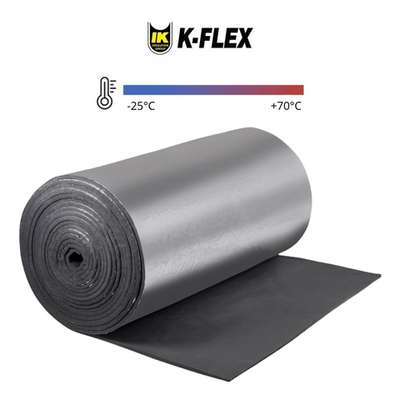 Рулон теплоизоляции из вспененного каучука с алюминиевым покрытием K-FLEX ST ALU
