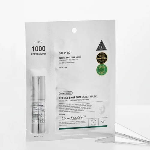 VT Cosmetics Reedle Shot 1000 2 Step Mask интенсивная двухфазная маска с микроиглами