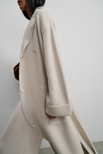 Кардиган-пальто SAHAR, жемчужный