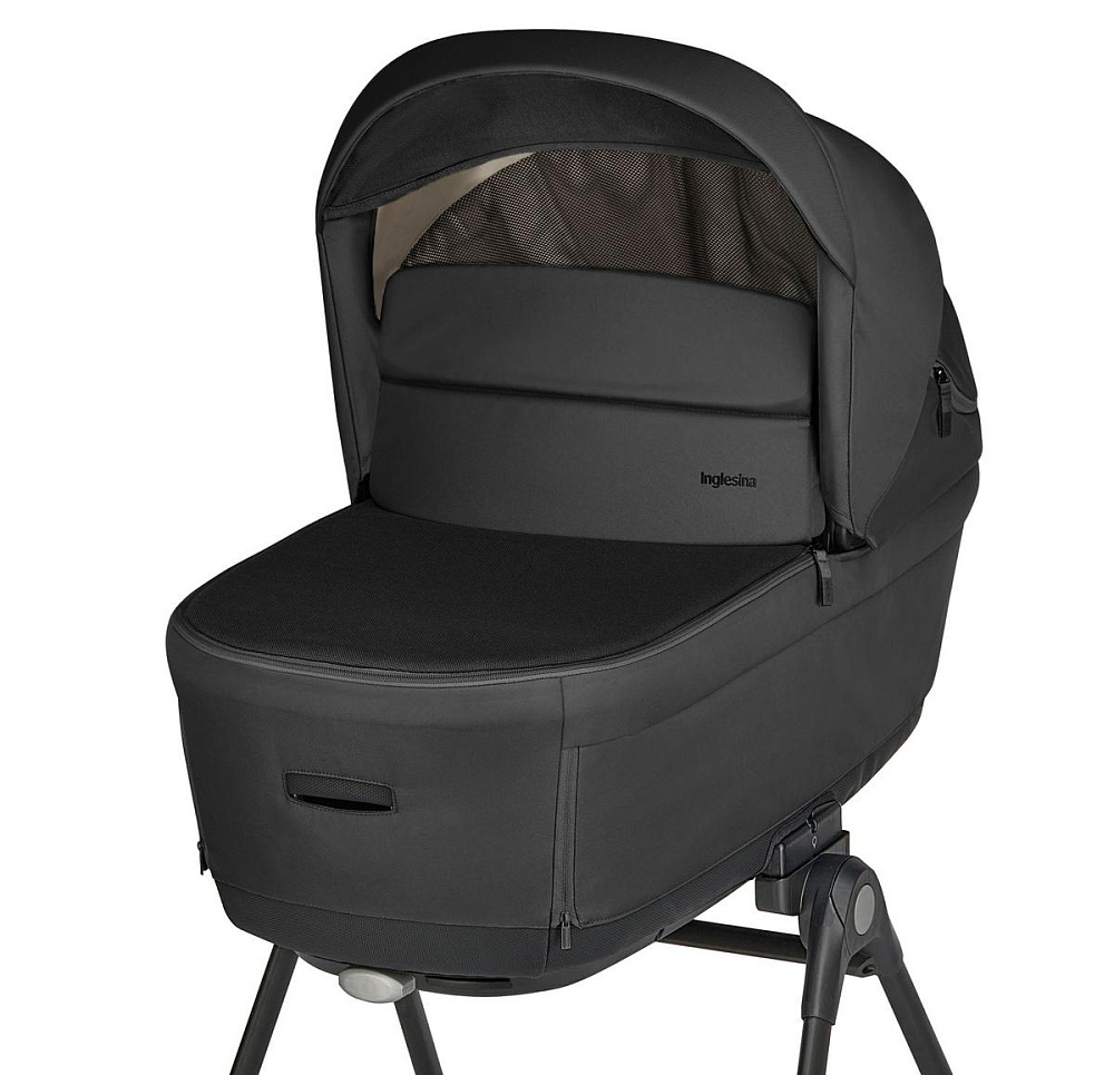 Коляска 3 в 1 Inglesina Electa System Quattro DRW 2025 с подставкой под люльку Upper Black