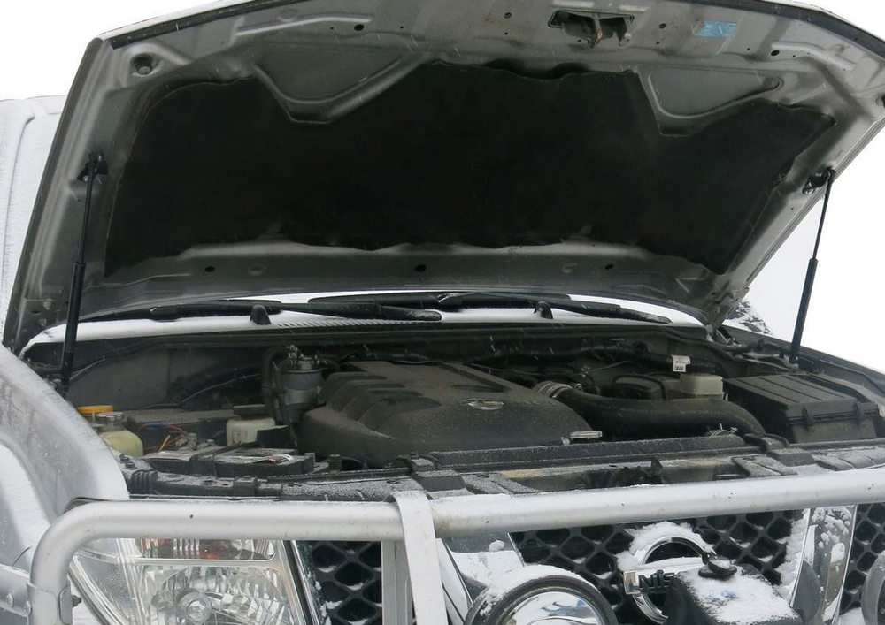 Упоры капота для Nissan Navara/ Pathfinder 2004-2014, 2 шт., UNINAV011
