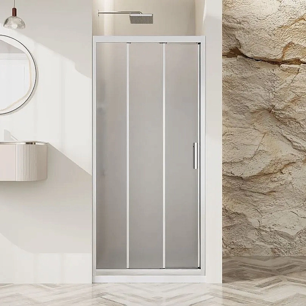 Душевая дверь BelBagno UNO-195-BF-3 120 стекло рифленое/профиль хром