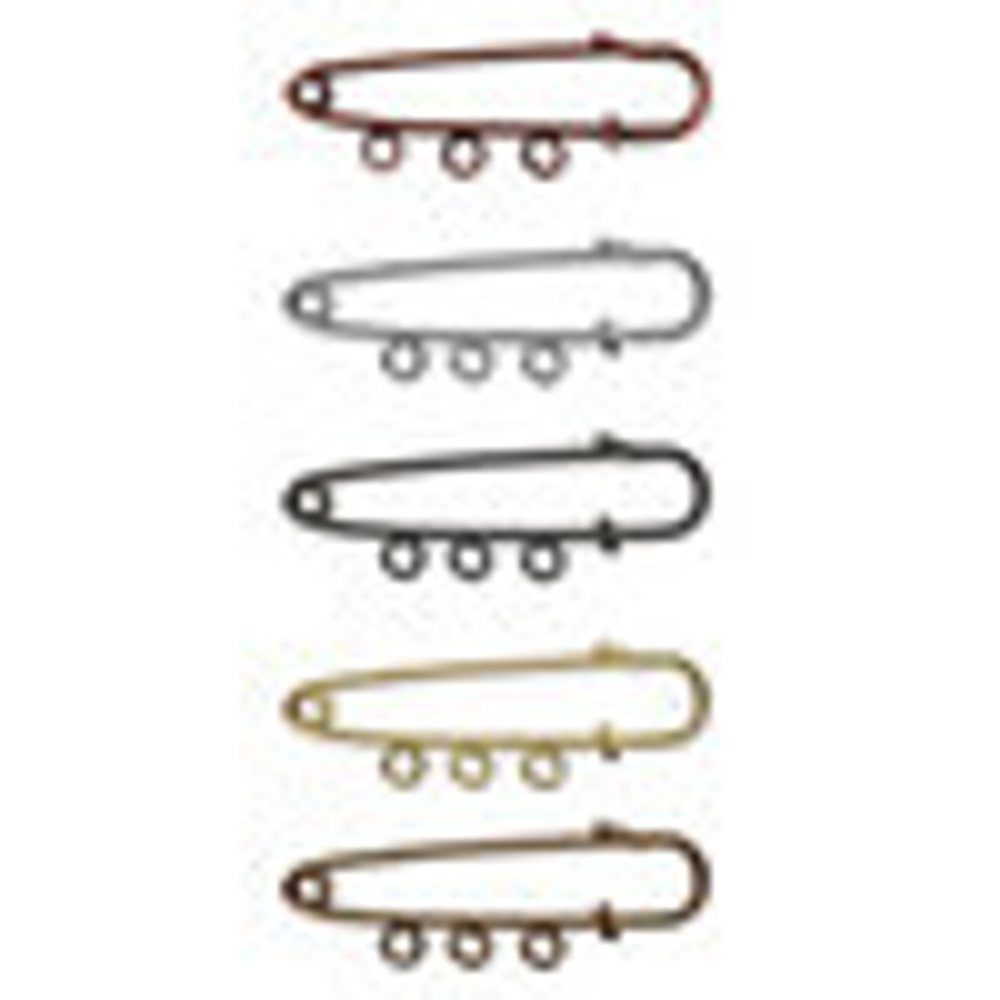 "Zlatka" Булавка для подвесок PO-050 5 см №04 под бронзу