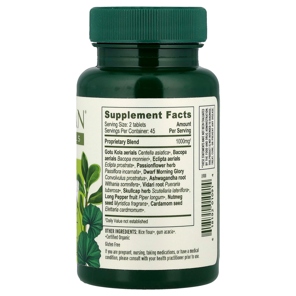 Banyan Botanicals, Mental Clarity ™, 90 таблеток