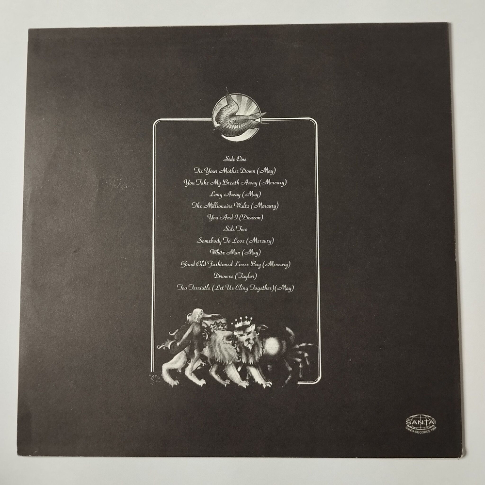 Винтажная виниловая пластинка LP Queen A Day At The Races (Россия 1993)