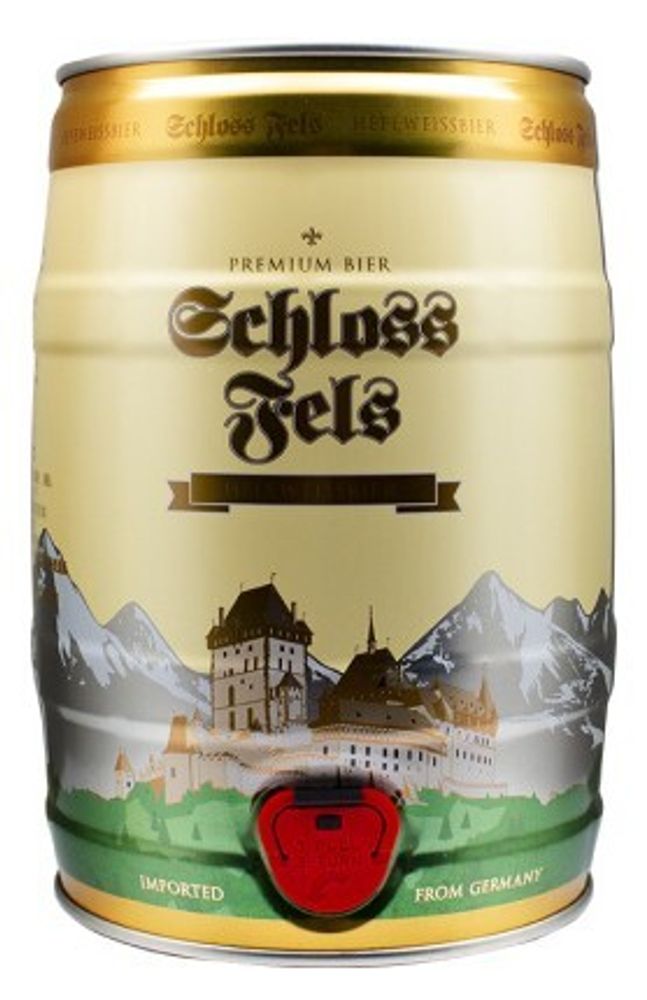 Айбау Шлосс Фельс Хефевайсбир / Eibau Schloss Fels Hefeweissbier 5л - бочонок