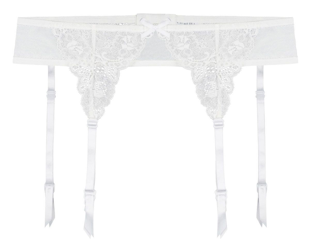 Кружевной пояс Iris с подтяжками для чулок (Размер: M) (Цвет: красный)