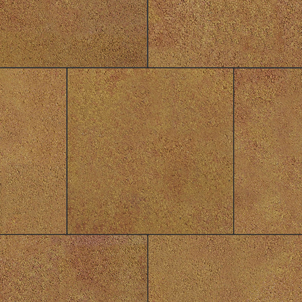 Тротуарная плитка КВАДРАТ 500х500 мм - Листопад гладкий Сахара