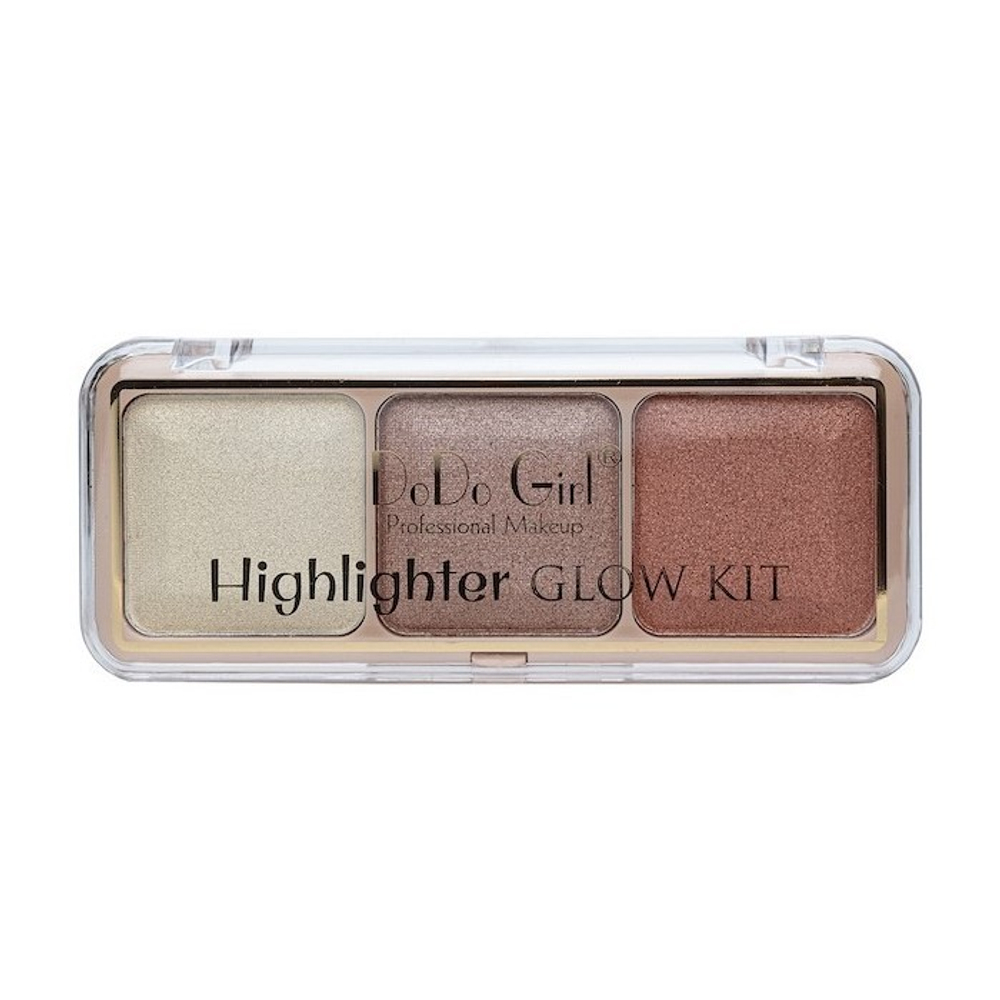 Хайлайтер DoDo Girl Glow Kit тон 03, 3 цвета, 12 г