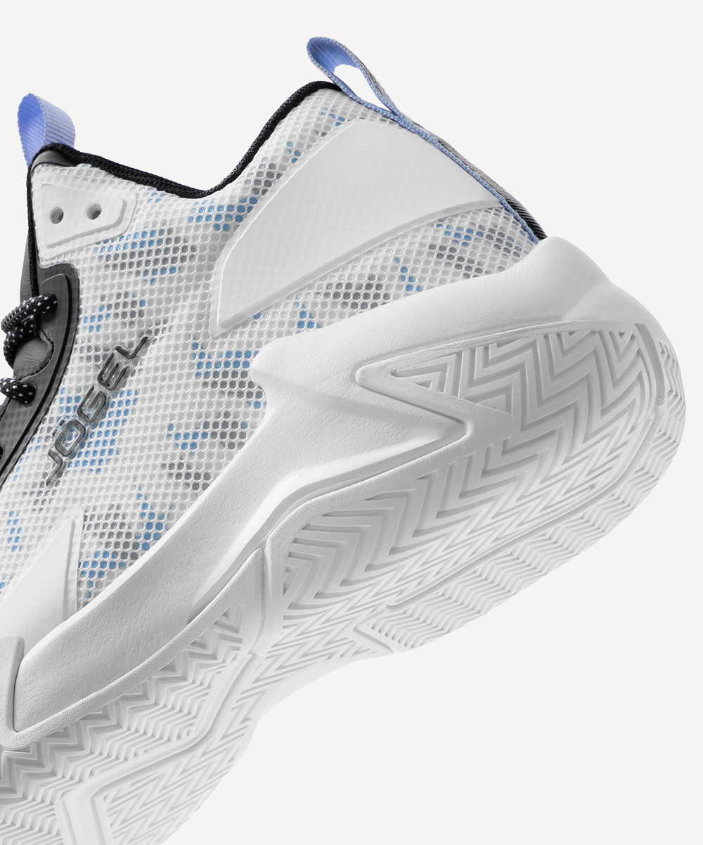 Кроссовки баскетбольные JÖGEL Playmaker, белый/голубой/черный